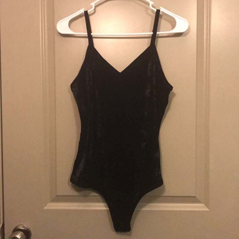 Black Velvet Bodysuit